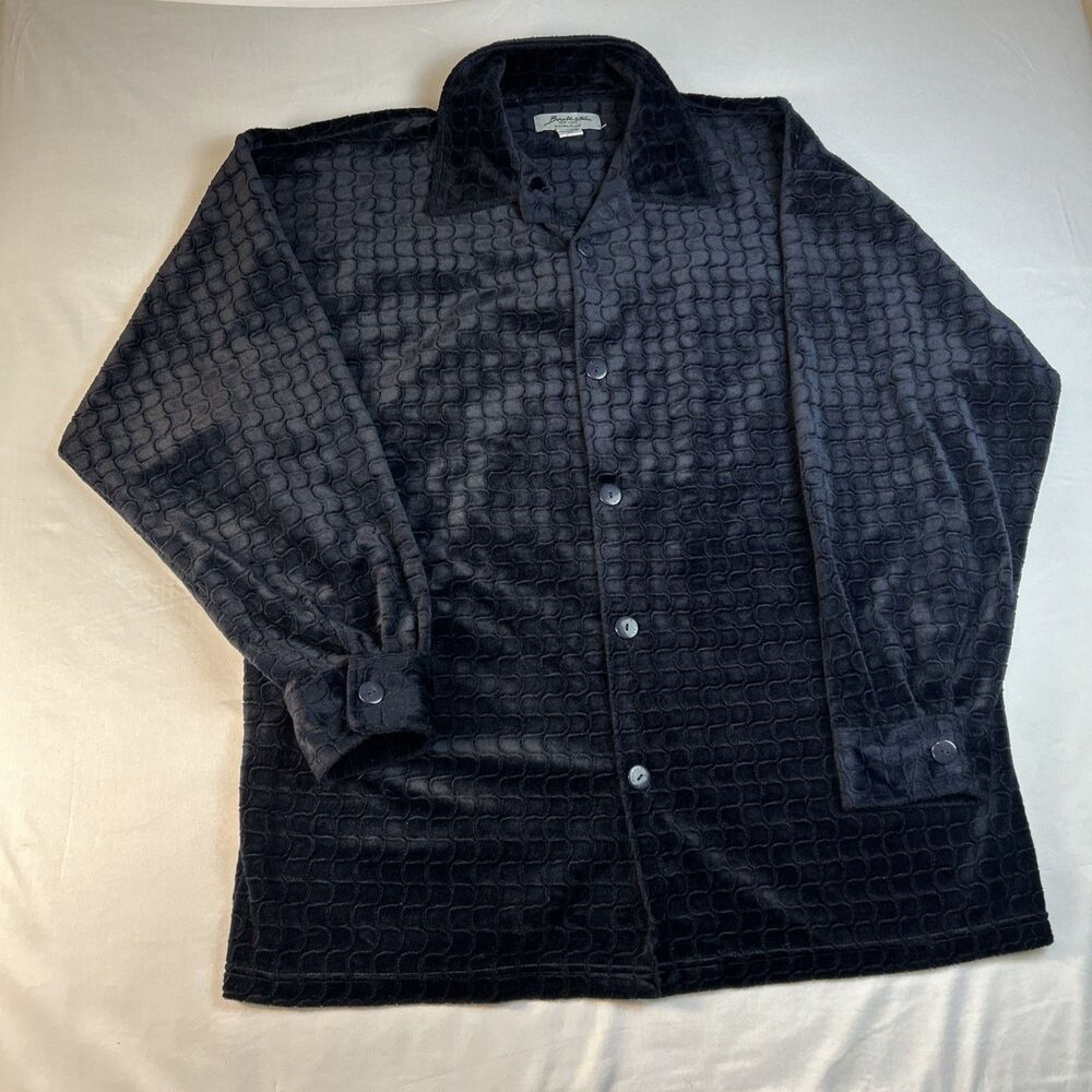 Vintage 90s Bucker New York Velour 3 piece Lounge Set Lounger Dark Blue